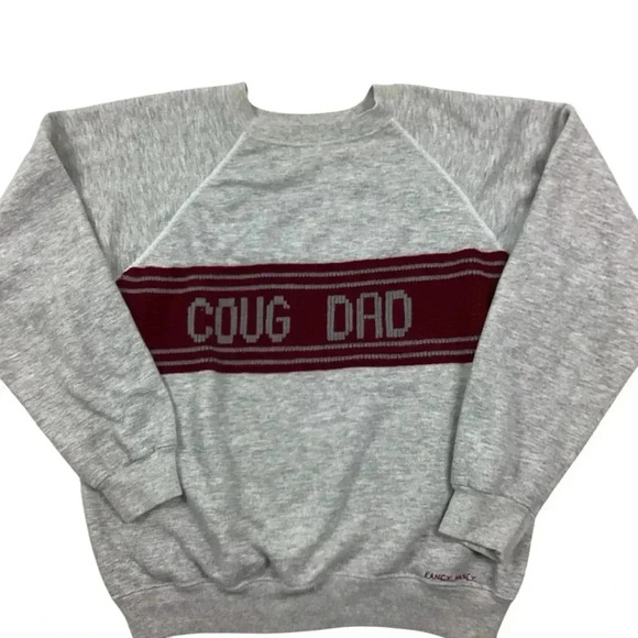 Vintage Washington State Cougars 80s Coug Dad raglan Crewneck - Picture 1 of 5